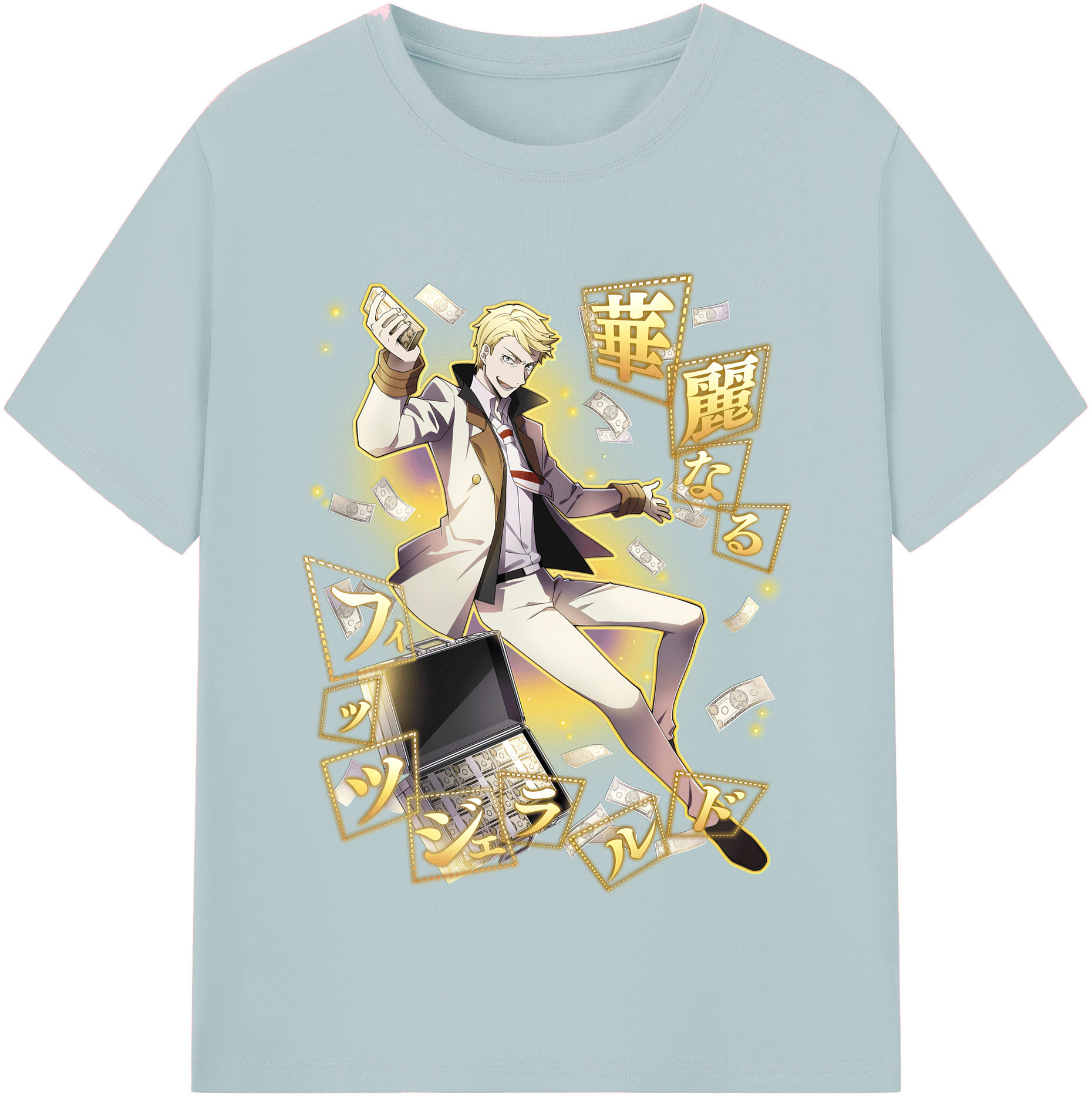 （画像用） 文豪ストレイドッグス Bungo Stray Dogs 綿100％半袖Tシャツ（フロントプリント）